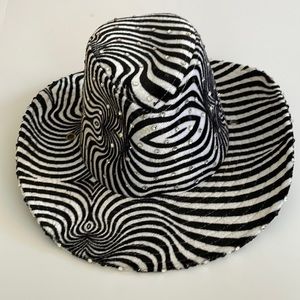 J hats black white cowboy hat Swarovski rhinestones